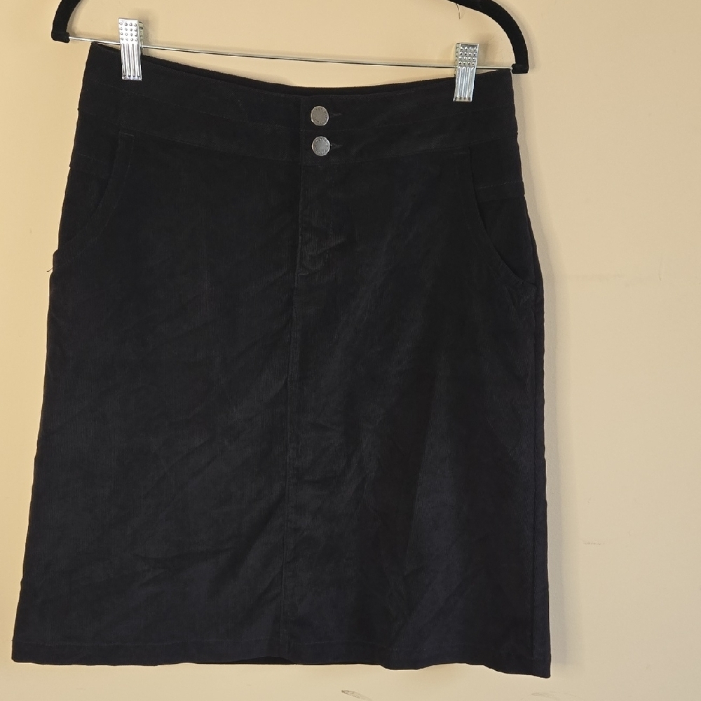 Woolrich Black Corduroy A Line Skirt Classic Heritage‎ 8
